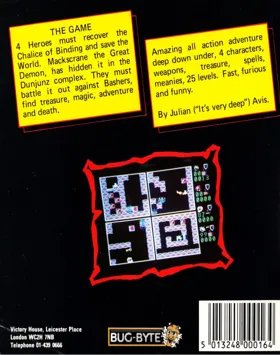 Dunjunz (1987)(Bug Byte)(Side 0) box cover back